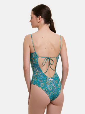 Intero Donna Nodo Lycra Liberty Cashmere Verde