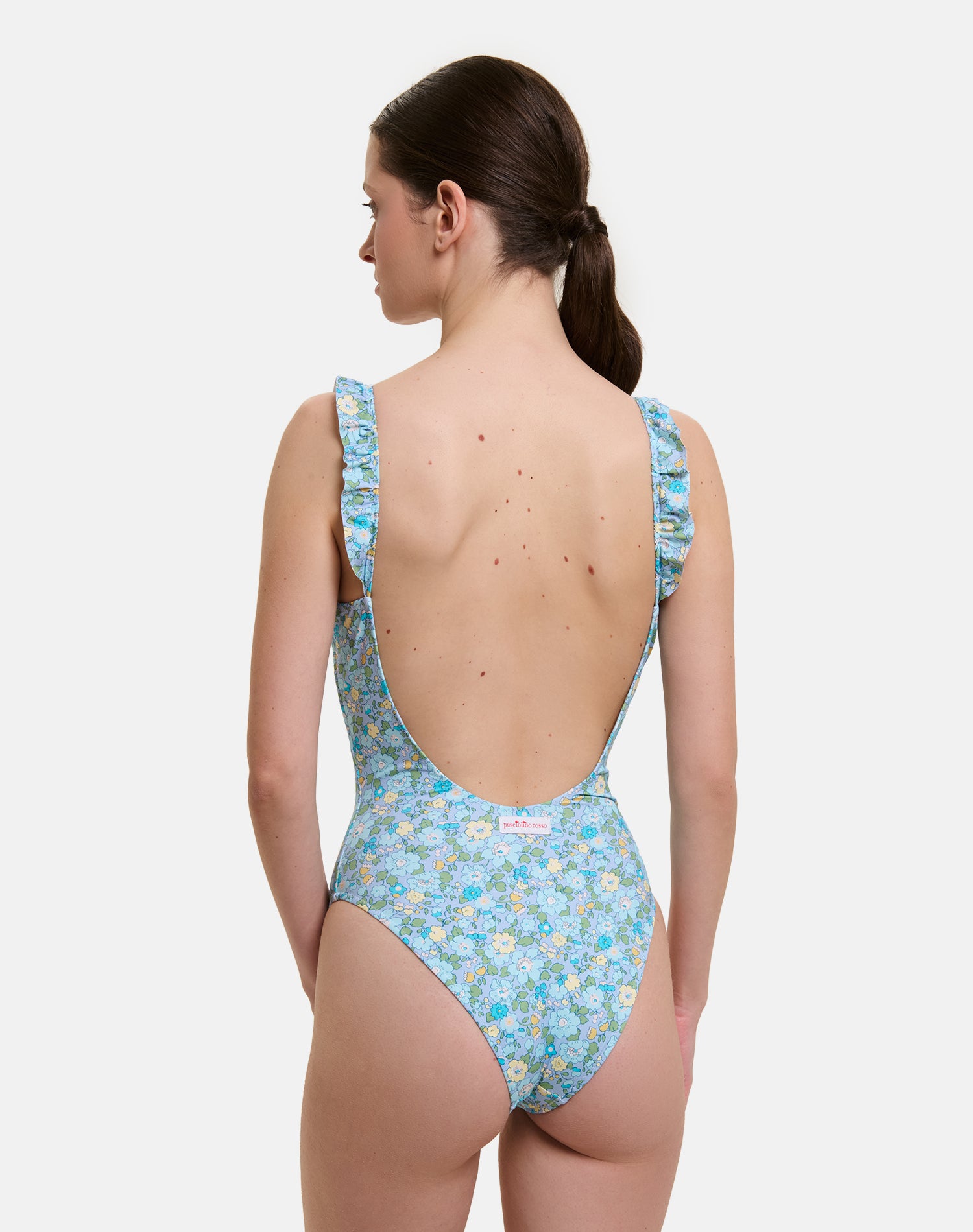 Intero Rouches Donna Lycra Liberty Betsy Azzurro
