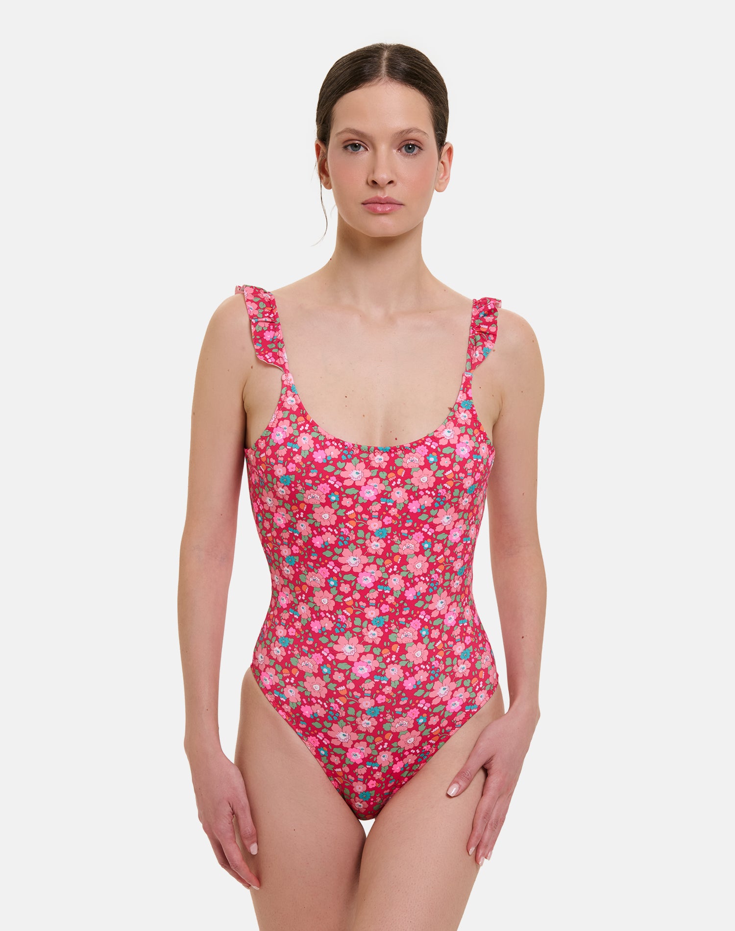 Intero Rouches Donna Lycra Liberty Betsy Lampone