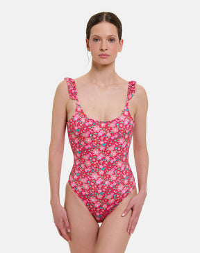 Intero Rouches Donna Lycra Liberty Betsy Lampone