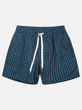 Costume Tessuto Tecnico Uomo Lacci Tartarughe Navy