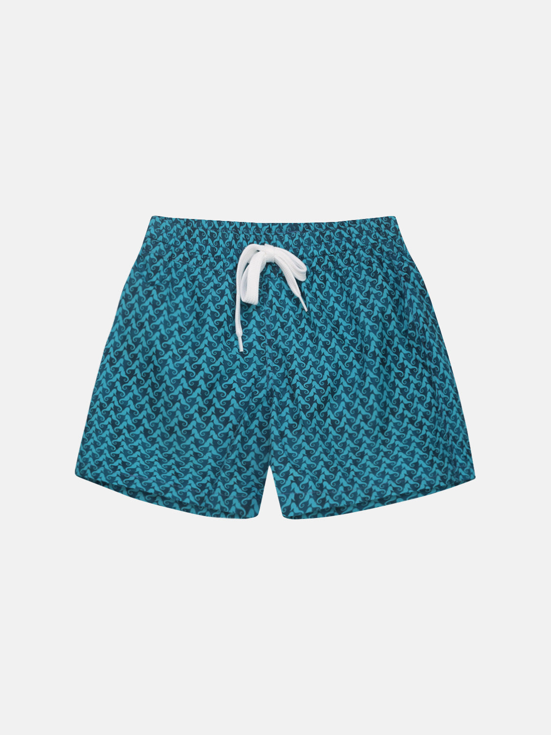 Costume Bambino Tessuto Tecnico a pantaloncino Cavallucci Petrolio