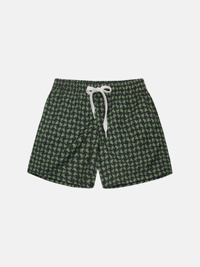 Costume Bambino Tessuto Tecnico a pantaloncino Tartarughe Khaki