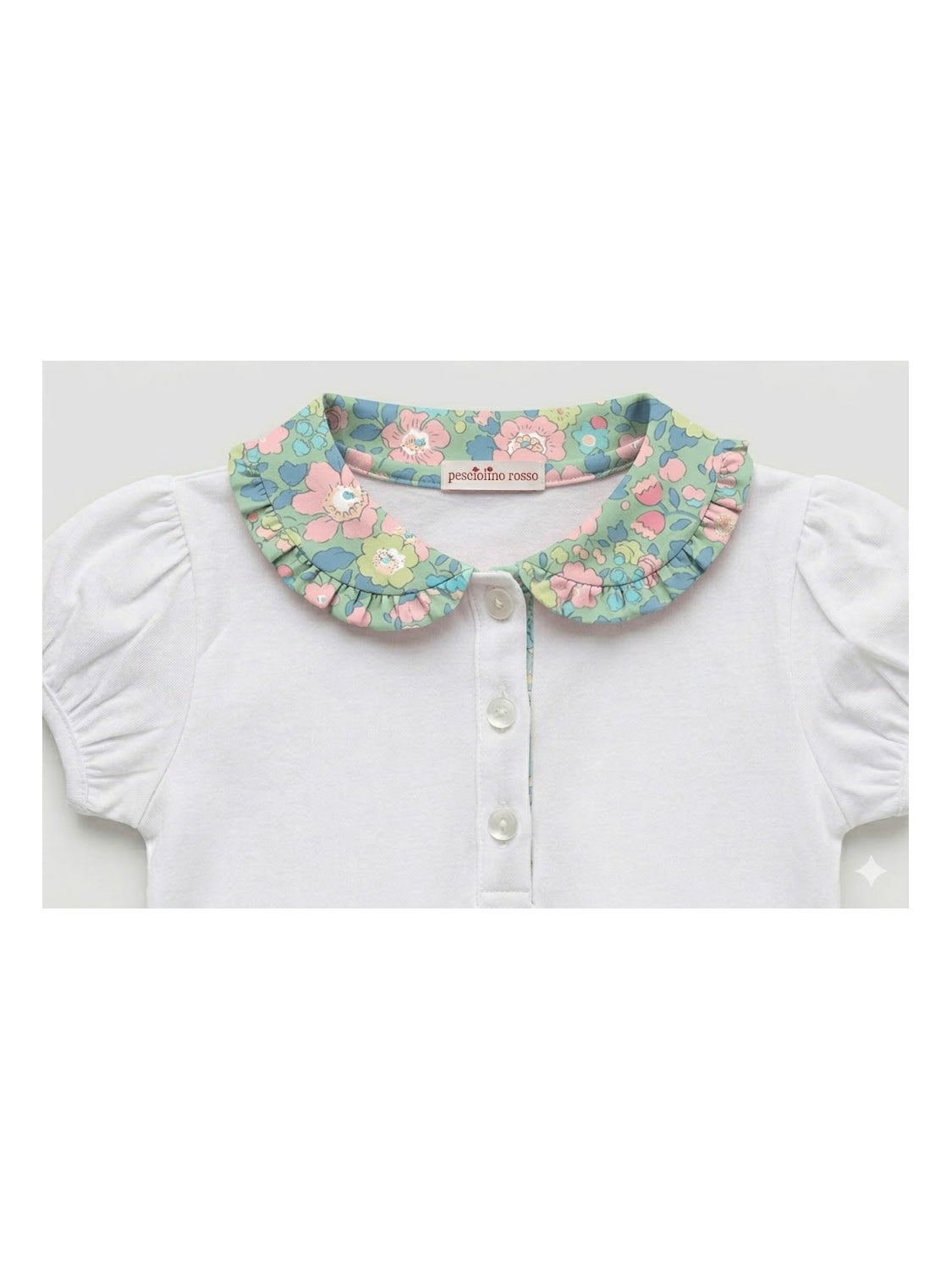 Polo Bambina Betsy Verde Rosa