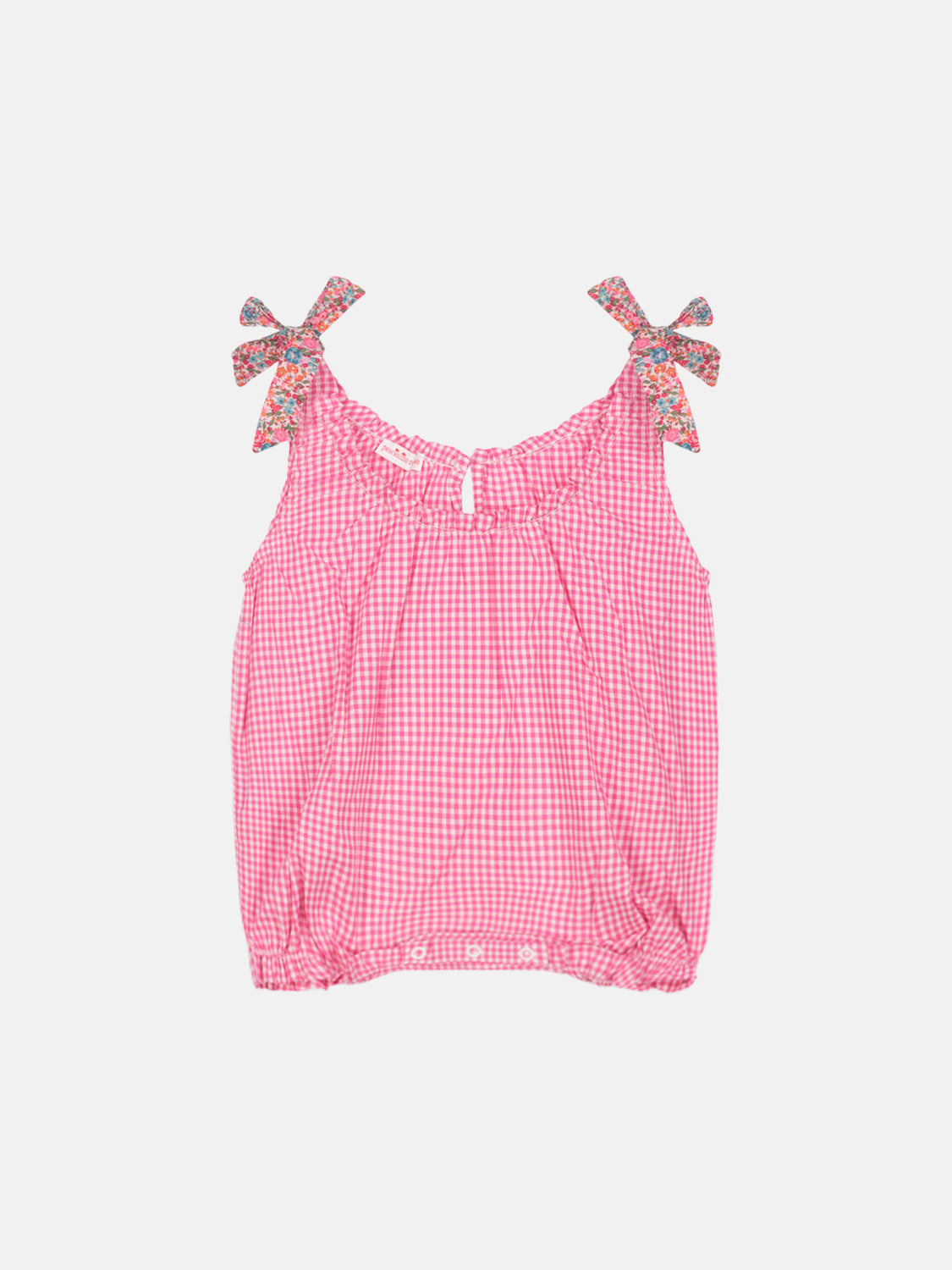 Pagliaccetto Patchwork Liberty Emma Fuxia Petrolio