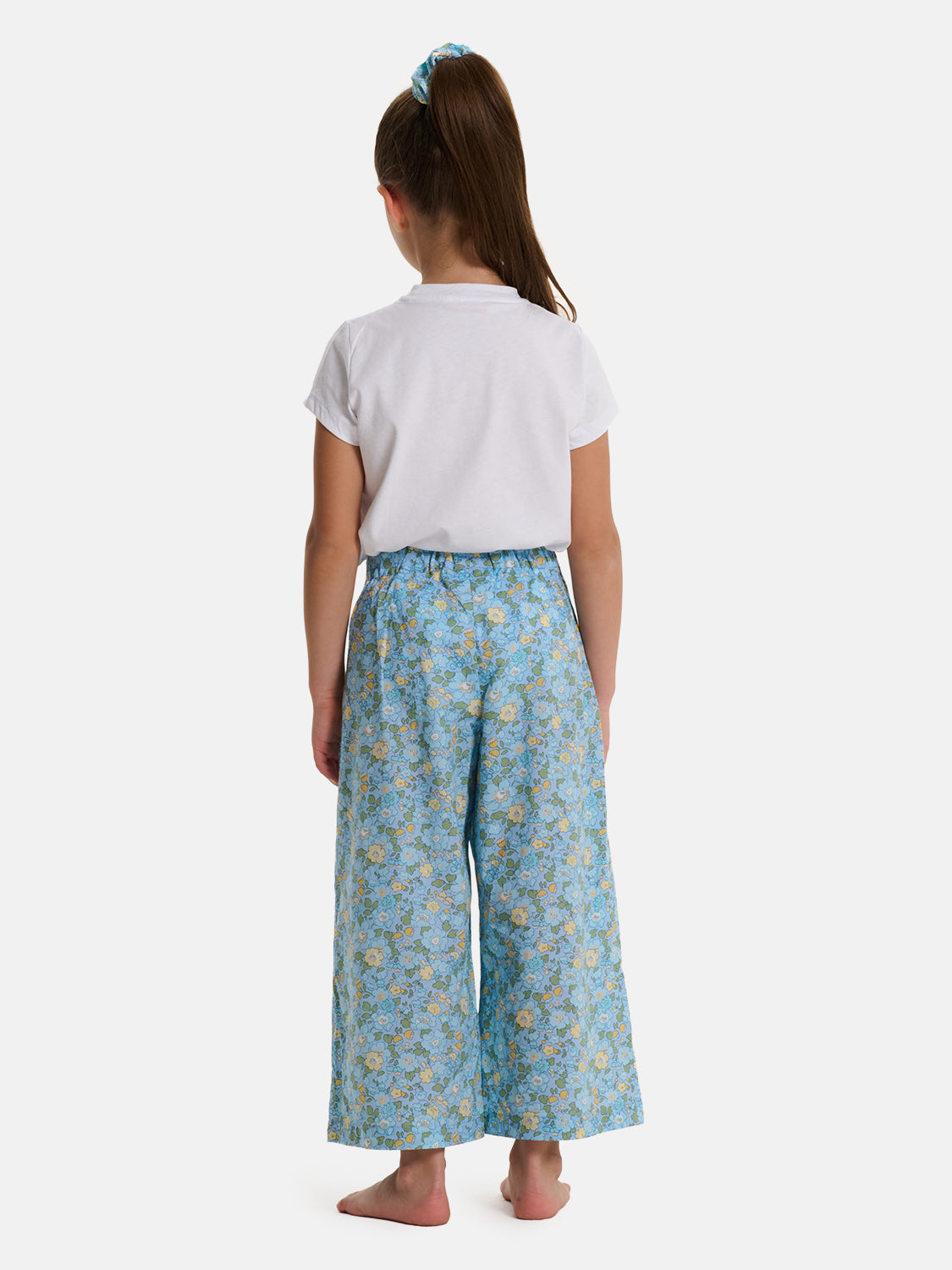 Pantalone Palazzo Bambina Liberty Betsy Azzurro
