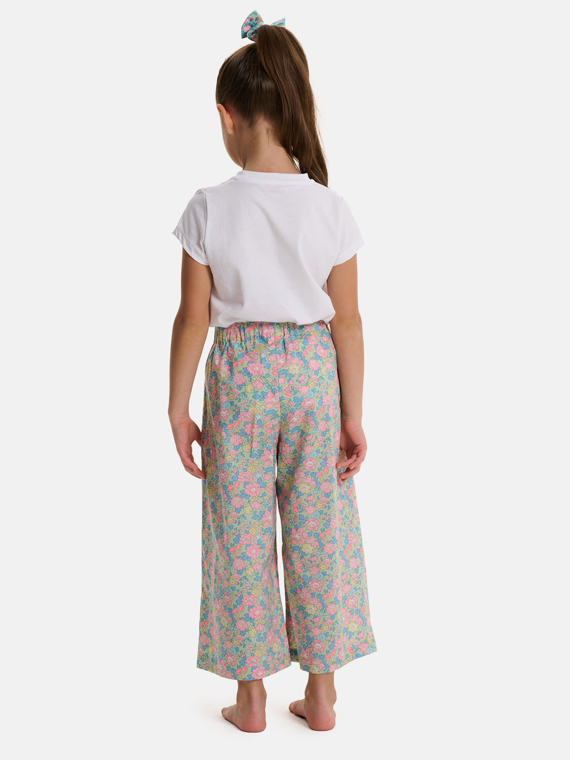 Pantalone Palazzo Bambina Liberty Betsy Verde Rosa