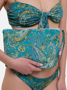 Pochette Mare Liberty Cashmere Verde
