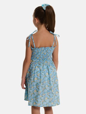 Prendisole Bambina Liberty Betsy Azzurro