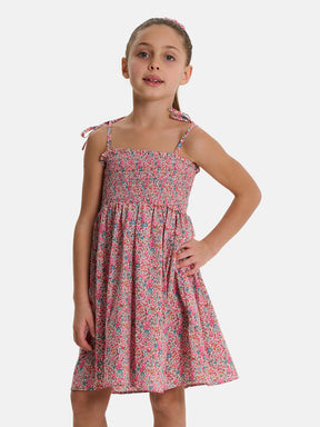 Prendisole Bambina Liberty Emma Fuxia Petrolio