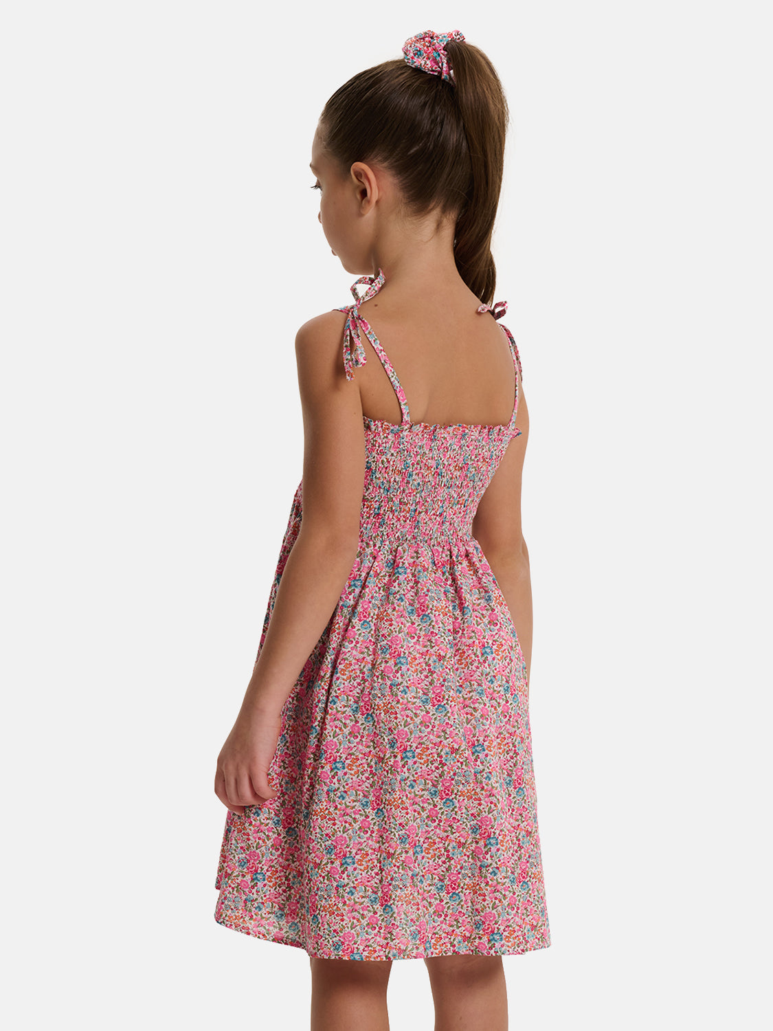 Prendisole Bambina Liberty Emma Fuxia Petrolio