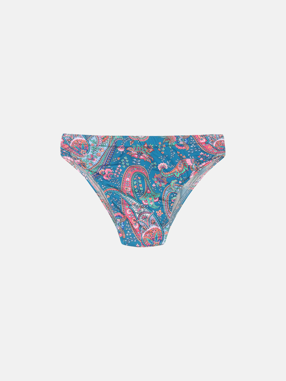 Costume Bambino Slip Lycra Cashmere Petrolio