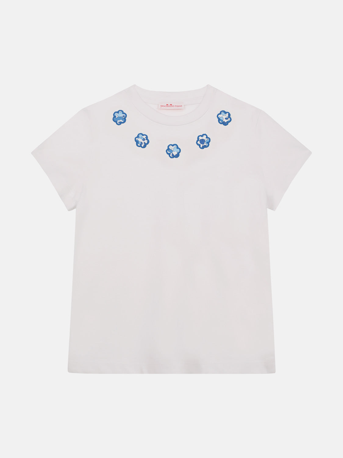 T-shirt Bambina 5 Fiori Liberty Betsy Celeste