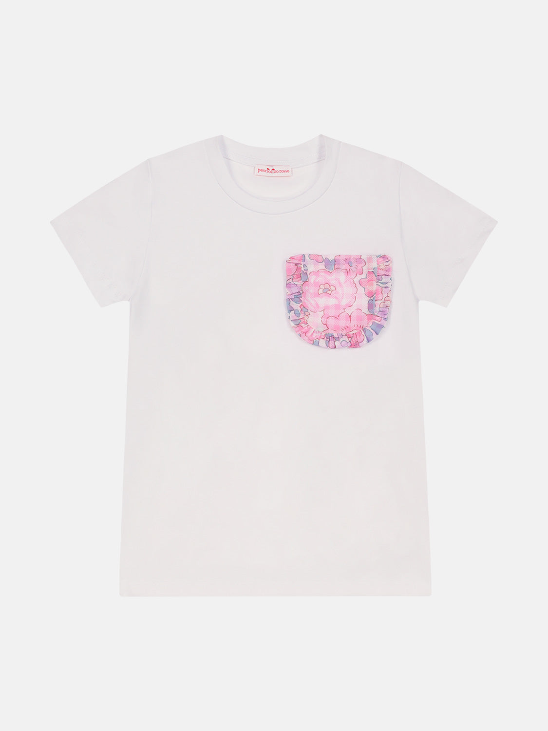 T-shirt Bambina Taschino rouche Liberty Betsy Vichy