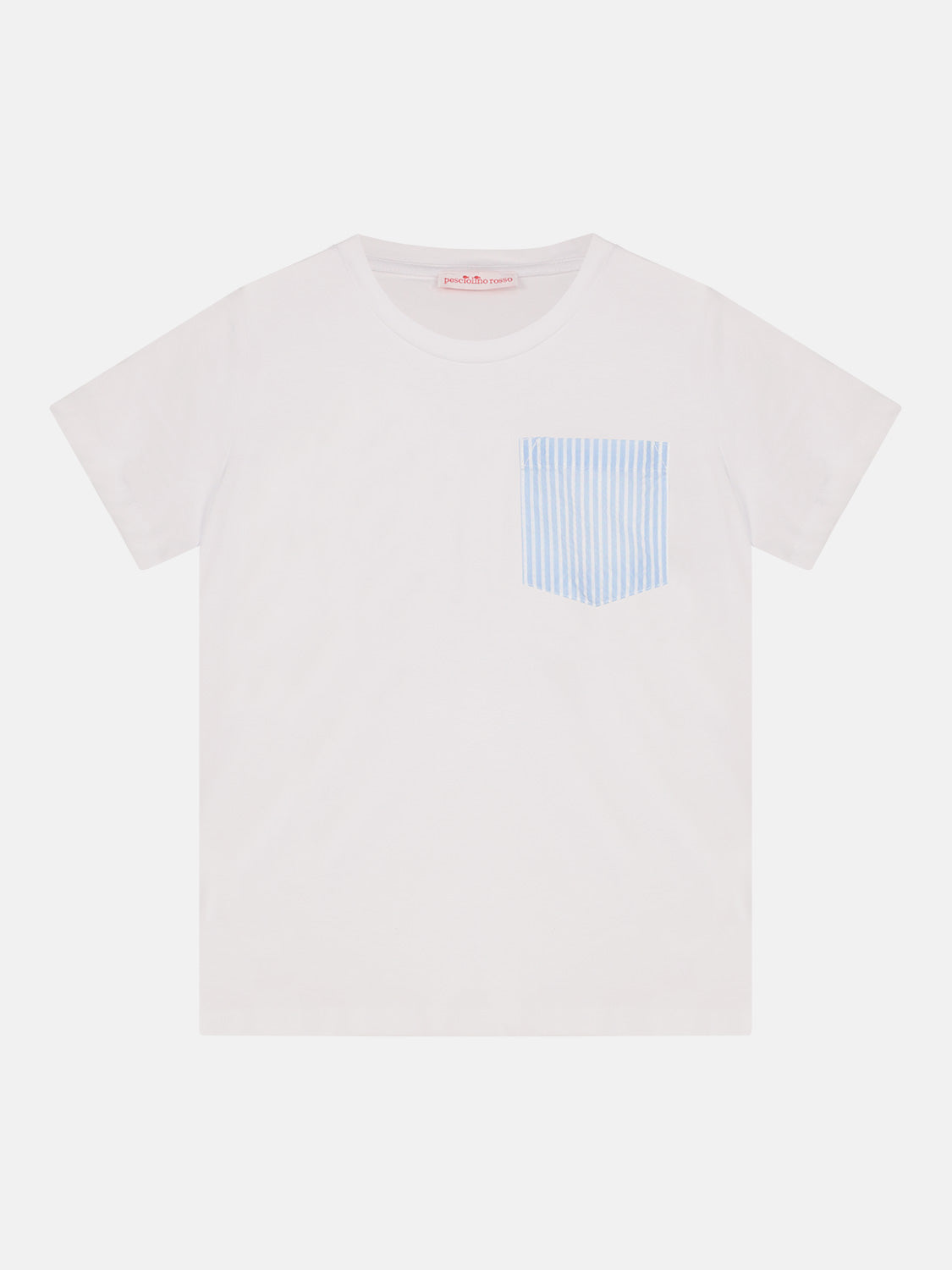 T-Shirt Bambino Seersucker Azzurro