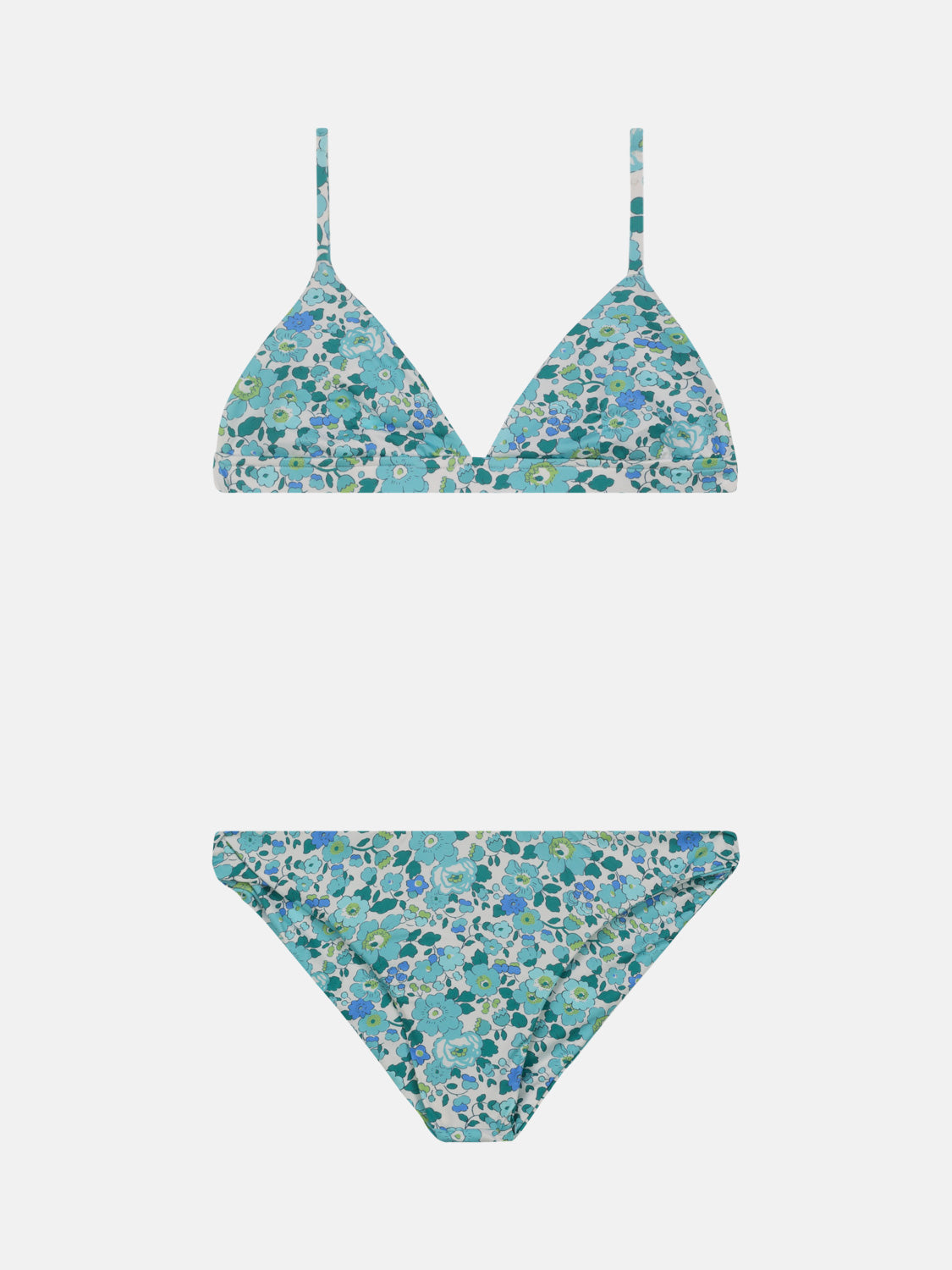 Bikini Donna Triangolo Fisso Slip Classico Lycra Liberty Betsy Menta