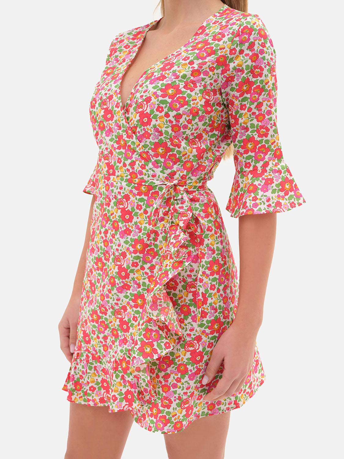 Liberty Betsy Red Wrap Dress
