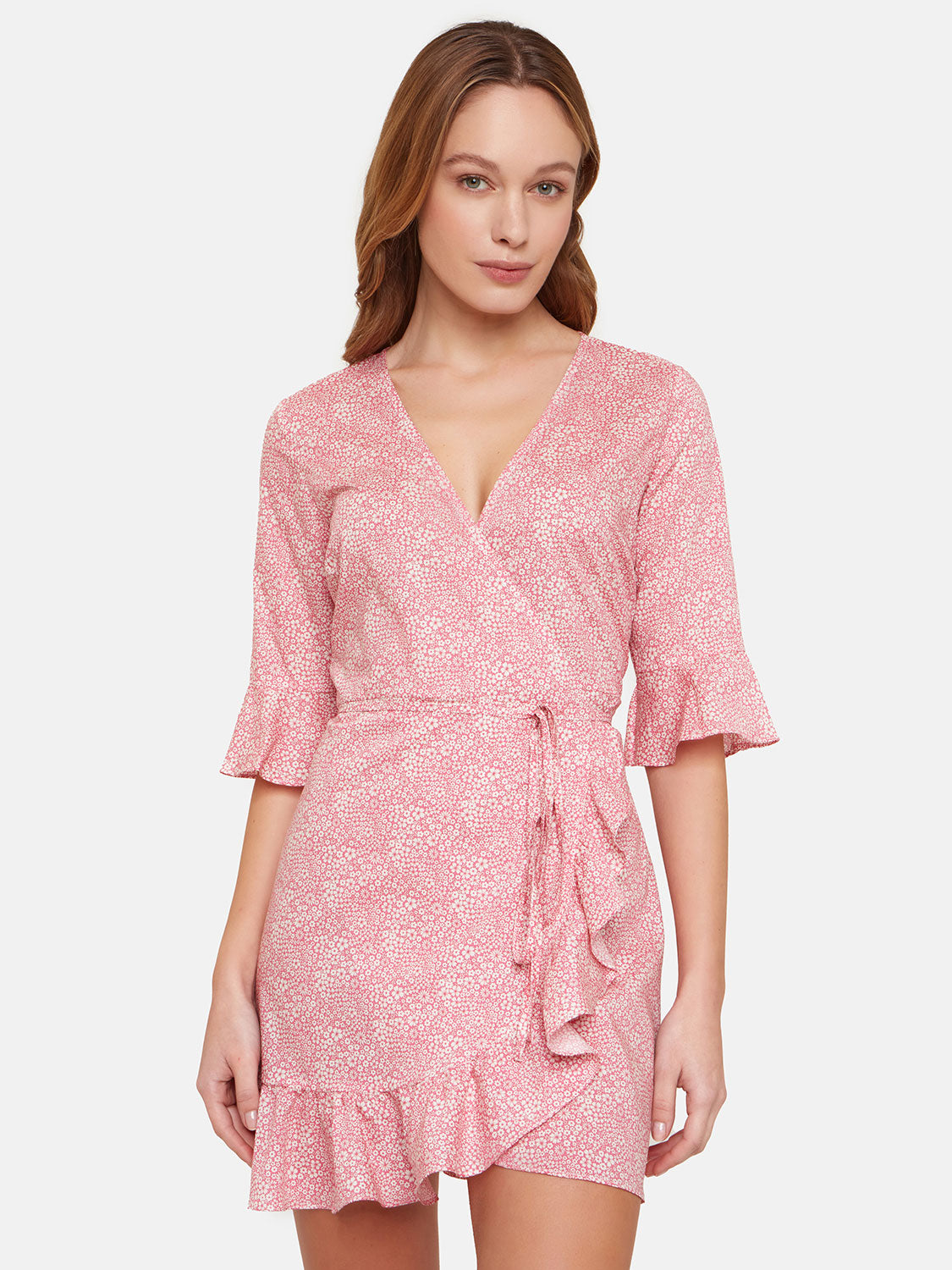 Liberty Blossom Pink Wrap Dress
