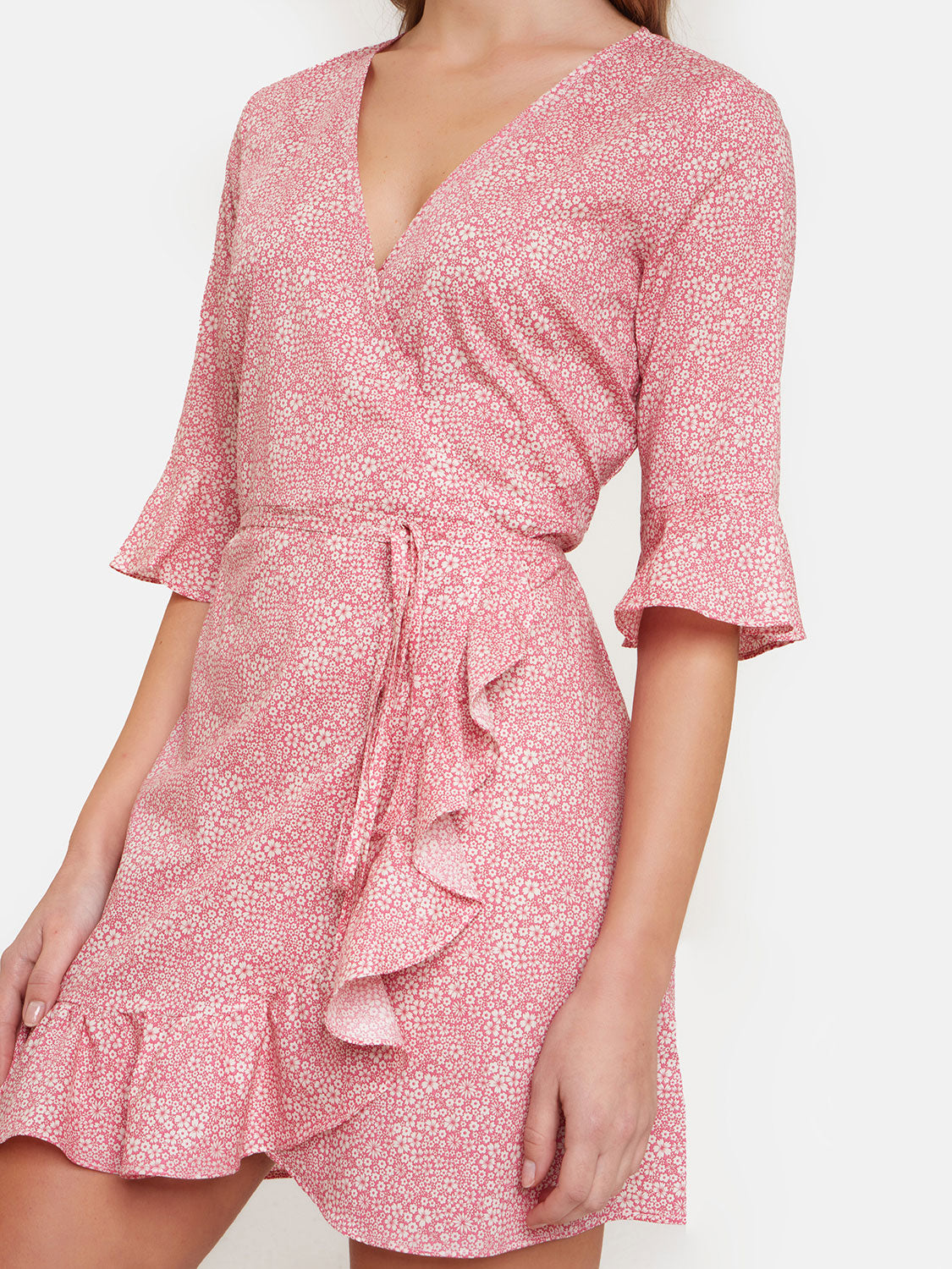 Liberty Blossom Pink Wrap Dress