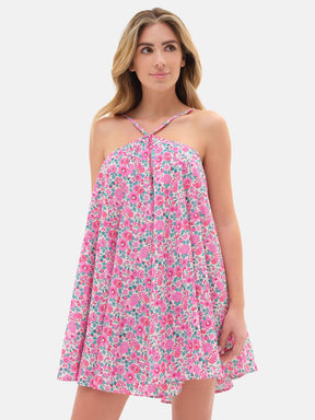 Abito Ruota Liberty Betsy Fuxia