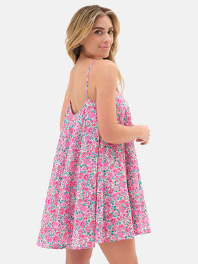 Abito Ruota Liberty Betsy Fuxia