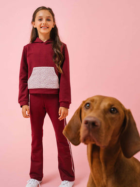 Liberty Hood Paw Suit Burgundy