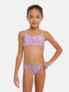 Bikini Bambina Lycra Liberty Betsy Fuxia