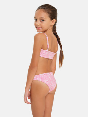 Bikini Bambina Lycra Liberty Blossom Rosa