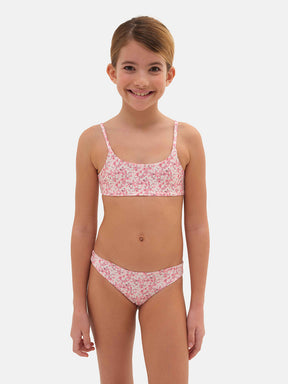 Bikini Bambina Lycra Liberty Mitsi Rosa