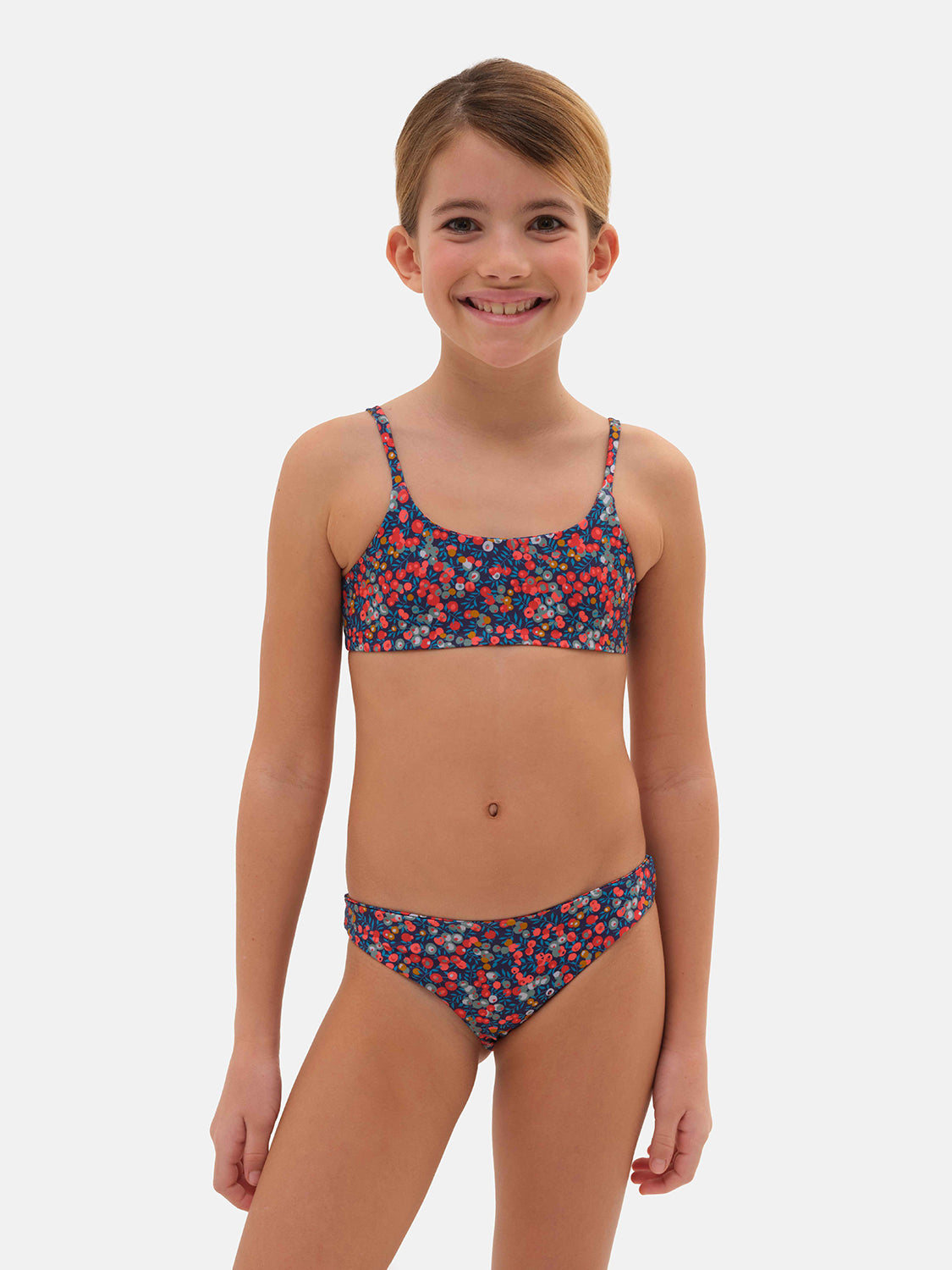 Bikini Bambina Lycra Liberty Wiltshire Blu
