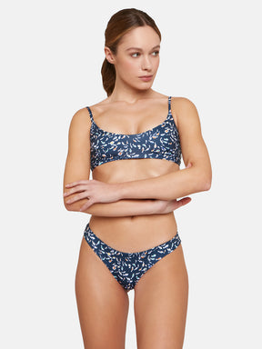Bikini Brasiliana Lycra Liberty Pesciolini Blu