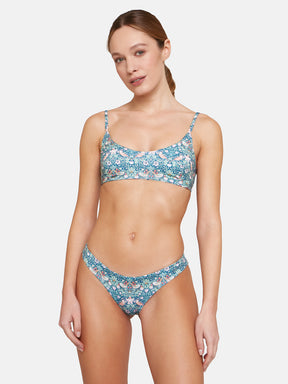 Bikini Brasiliana Lycra Liberty Uccellini Verdi