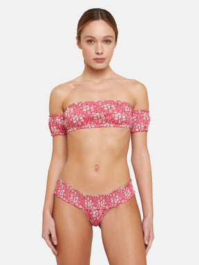 Bikini Fascia Cotone Liberty Capel Fuxia