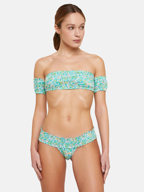 Bikini Fascia Cotone Liberty Whiltshire Verde