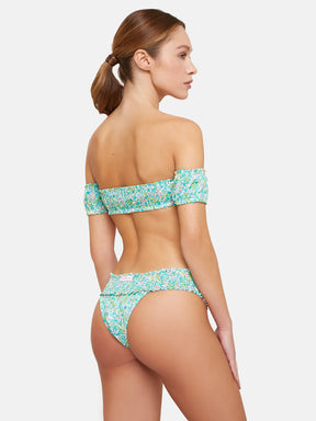 Bikini Fascia Cotone Liberty Whiltshire Verde