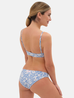 Bikini Slip classico Fascia Lycra Liberty Betsy Boo Azzurro