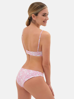 Bikini Slip classico Fascia Lycra Liberty Betsy Boo Rosa