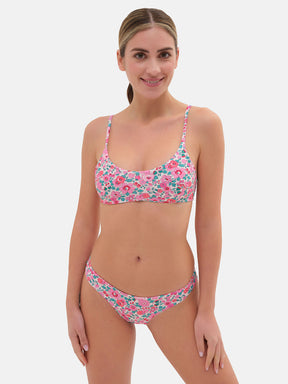 Bikini Slip classico Fascia Lycra Liberty Betsy Fuxia