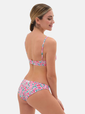 Bikini Slip classico Fascia Lycra Liberty Betsy Fuxia