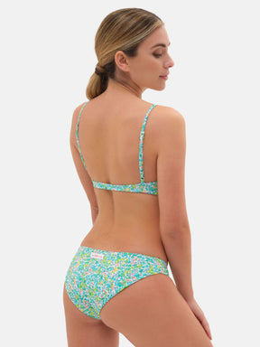 Bikini Slip classico Fascia Lycra Liberty Wiltshire Verde