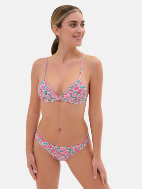 Bikini Triangolo Fisso Brasiliana Lycra Liberty Betsy Fuxia