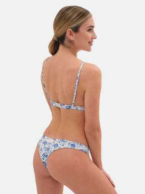 Bikini Triangolo Fisso Brasiliana Lycra Liberty Felicite Azzurro
