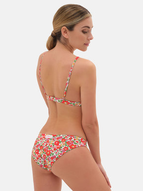 Bikini Triangolo Fisso Slip Classico Lycra Liberty Betsy Rosso