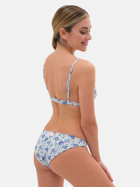 Bikini Triangolo Fisso Slip Classico Lycra Liberty Felicite Azzurro