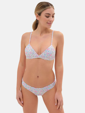 Bikini Triangolo Fisso Slip Classico Lycra Liberty Felicite Rosa