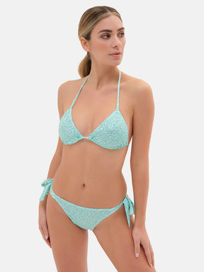 Bikini Triangolo Lycra Liberty Pesciolini Verde Acqua