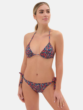 Bikini Triangolo Lycra Liberty Wiltshire Blu