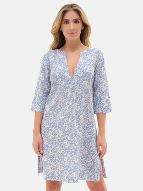 Caftano Liberty Corto Betsy Boo Azzurro