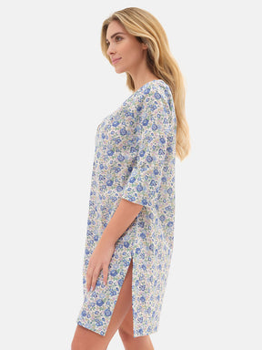 Caftano Liberty Corto Felicite Azzurro