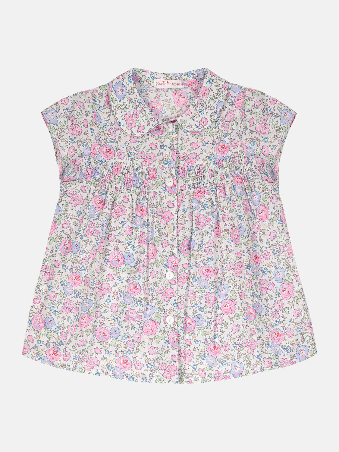 Camicia Bambina Liberty Felicite Rosa